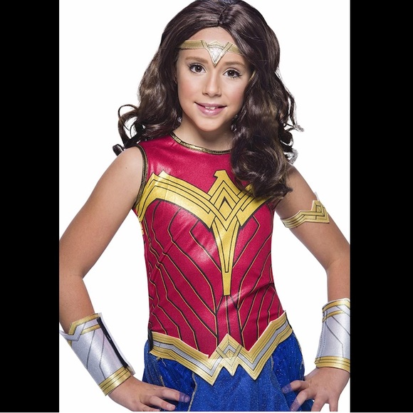 Rubie's WW84 Wonder Woman Costume Child Size L dress and tiara - Picture 1 of 6